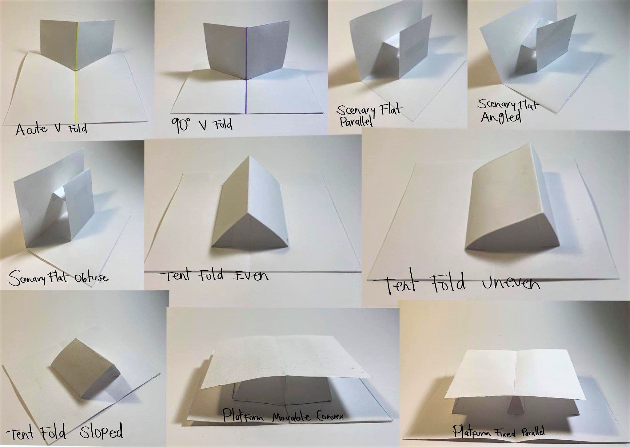 Labeled Pop-Up Prototypes by Paula Castro, Fall 2020. paula-castro-f20-pop-up-prototypes