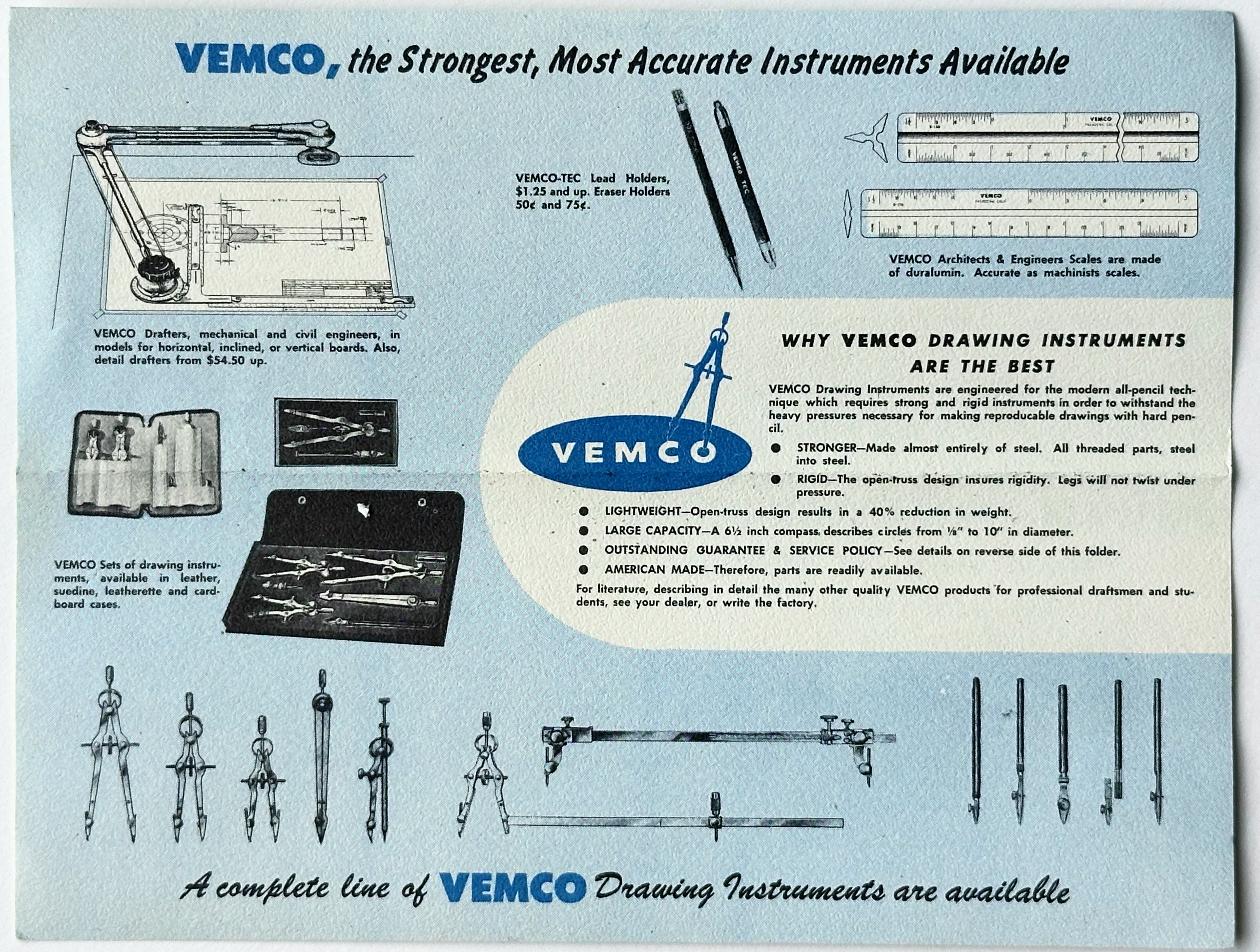 On the back of the folded Unusual Guarantee sheet was this list of products. back-of-unusual-guarantee